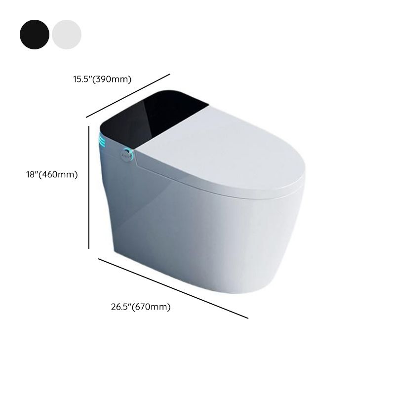 Minimalist Ink One Piece Toilet With Super Vortex Siphon Flush 12