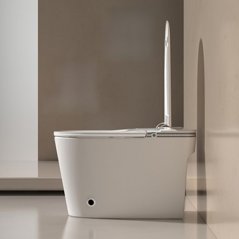 Simple Chalk One Piece Toilet With Super Vortex Siphon Flush Heated