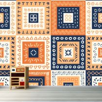 Azul-naranja-amarillo