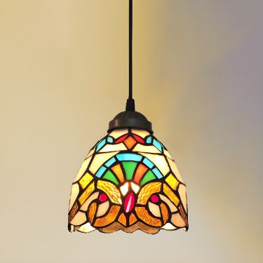 彩色ガラス ベル型 ペンダントライト | 彩色ガラス ペンダントライト
