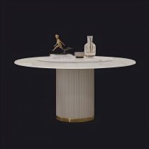 Mesa blanca 120 x 120 x 75