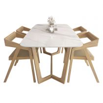 5 Pieces: Table, 4 Chairs