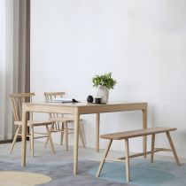 4 Pieces: Table, 2 Chairs, 1 Bench