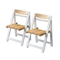 2 White Chairs