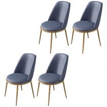 4 chaises bleues