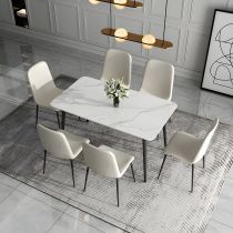 7 Pieces: Table, 6 Chairs