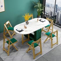 7 Pieces: Table, 6 Chairs