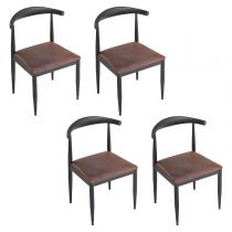 4 Brown Chairs