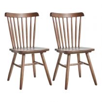 2 Walnut Chairs