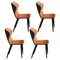 4 Chaises Orange