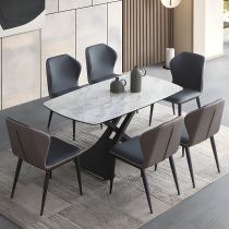 7 Pieces: Table, 6 Chairs