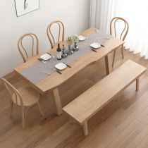 6 Pieces: Table, 4 Chairs, 1 Bench