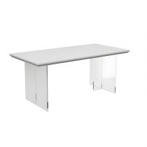 Table Grise Blanche 120 x 60 x 75