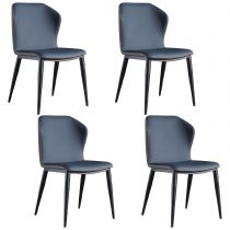 4 chaises bleues