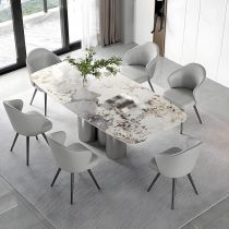 7 Pieces: Table, 6 Chairs