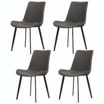 4 grijze stoelen