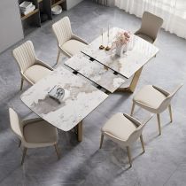 7 Pieces: Table, 6 Chairs