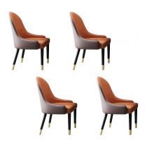 4 Orange Chairs