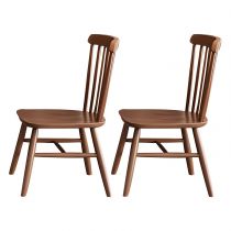 2 Walnut Chairs