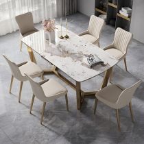 7 Pieces: Table, 6 Chairs