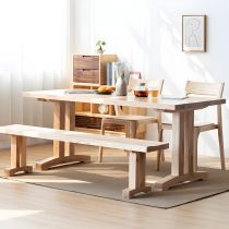 4 Pieces: Table, 2 Chairs, 1 Bench