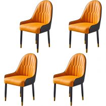 4 Orange Chairs