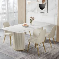 5 Pieces: Table, 4 Chairs