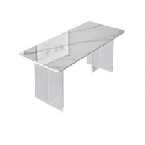 Mesa blanca 140 x 80 x 75