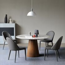 5 Pieces: Table, 4 Grey Chairs