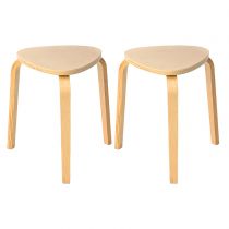 2 Wood Stools