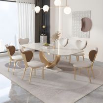 7 Pieces: Table, 6 Chairs