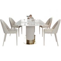 5 Pieces: Table, 4 Chairs