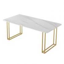 Mesa blanca 140 x 80 x 75