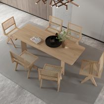 7 Pieces: Table, 6 Chairs