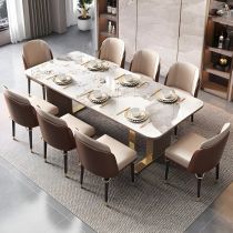 9 pièces : Table, 8 Chaises