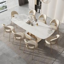 9 Pieces: Table, 8 Chairs