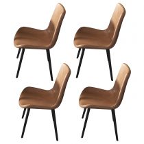 4 Chaises Orange