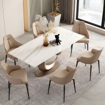 7 Pieces: Table, 6 Chairs