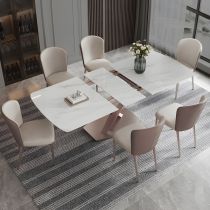 7 Pieces: Table, 6 Chairs