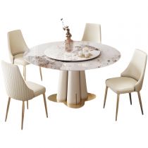 5 stuks: tafel, 4 stoelen