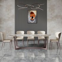 6 Pieces: Table, 5 Chairs