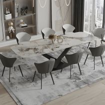9-Teiliges Set: 1 Tisch + 8 Stühle
