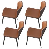 4 Orange Chairs