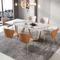 7 Pieces: Table, 6 Chairs