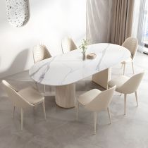 7 Pieces: Table, 6 Chairs