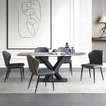 6 Pieces: Table, 5 Chairs