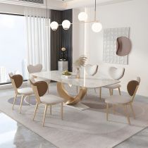 7 Pieces: Table, 6 Chairs