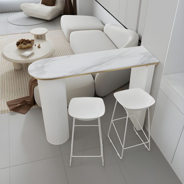 YATINEY Stehtisch Mit LED-Beleuchtung - Schwebender Bartisch 88x38x90cm Industriestil