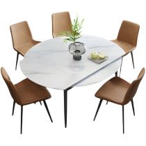 6 Pieces: Table, 5 Chairs