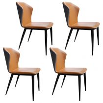 4 Orange Chairs